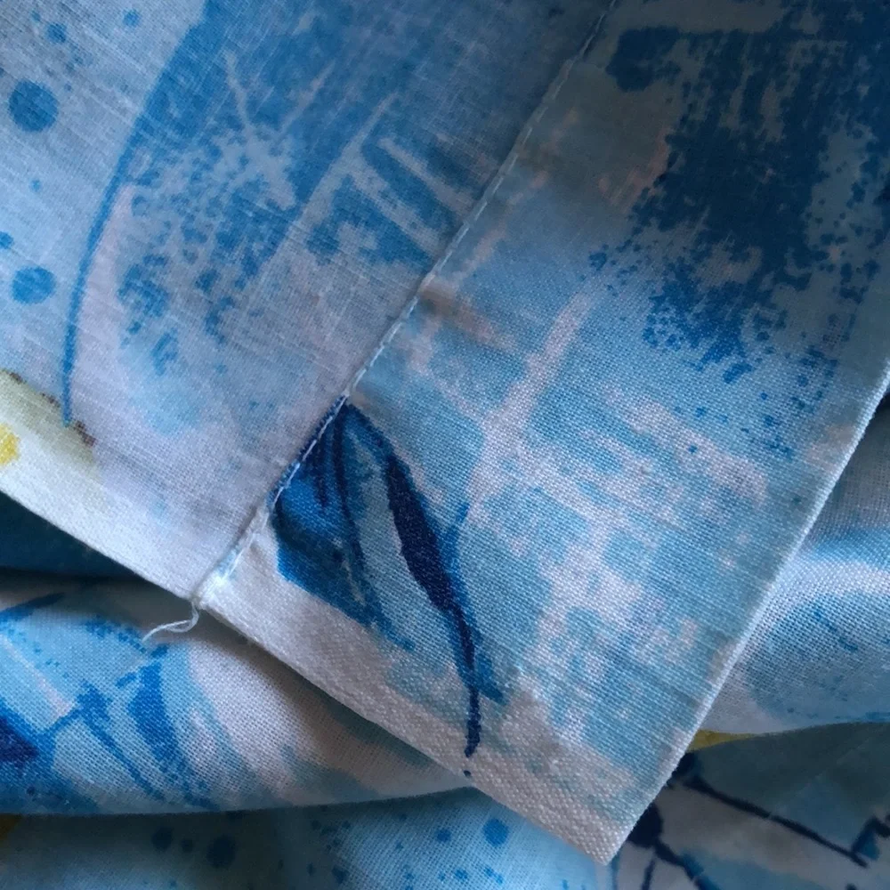 Star Wars Twin Flat Sheet Vintage STAR WARS BLUE TWIN FLAT 70s Star Wars